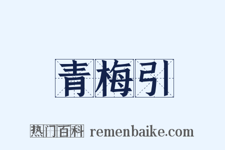 青梅引是什么意思的图片